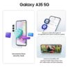 Samsung Galaxy A35 5G (Awesome Lilac, 8GB RAM, 256GB Storage) | Premium Glass Back | 50 MP Main Camera (OIS) | Nightography | IP67 | Corning Gorilla Glass Victus+ | sAMOLED with Vision Booster - Image 4