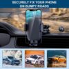Kratos Grip X1 Car Mobile Holder with One Click Technology and Quick Release Button,360° Rotation,Strong Suction Cup for Windshield & Dashboard Mobile Holder for car Compatible with All Smartphones - Image 3