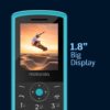 Motorola All-New A10 Dual Sim keypad Phone (with Voice Feature) | 2 Years Replacement | Wireless FM | Bluetooth Connectivity | Auto Call Recording (Teal Blue) - Image 3