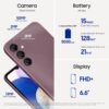 Samsung Galaxy A14 5G (Black, 4GB, 128GB Storage) | Triple Rear Camera (50 MP Main) | Upto 8 GB RAM with RAM Plus | Without Charger - Image 2