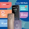 Nokia 130 Music | Built-in Powerful Loud Speaker with Music Player and Wireless FM Radio | Dedicated Music Buttons | Big 2.4 Display | 1 Month Standby Battery Life | Purple - Image 2