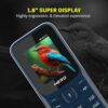Lava Hero Shakti Dual Sim Keypad Mobile Phone (with Vibration Alert) | 1.8" Display | Super Saving Battery Mode | Stylish Keypad | Sturdy Build | Number Talker | (Dark Blue) - Image 4