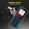 Lava Hero Shakti Dual Sim Keypad Mobile Phone (with Vibration Alert) | 1.8" Display | Super Saving Battery Mode | Stylish Keypad | Sturdy Build | Number Talker | (Dark Blue) - Image 7