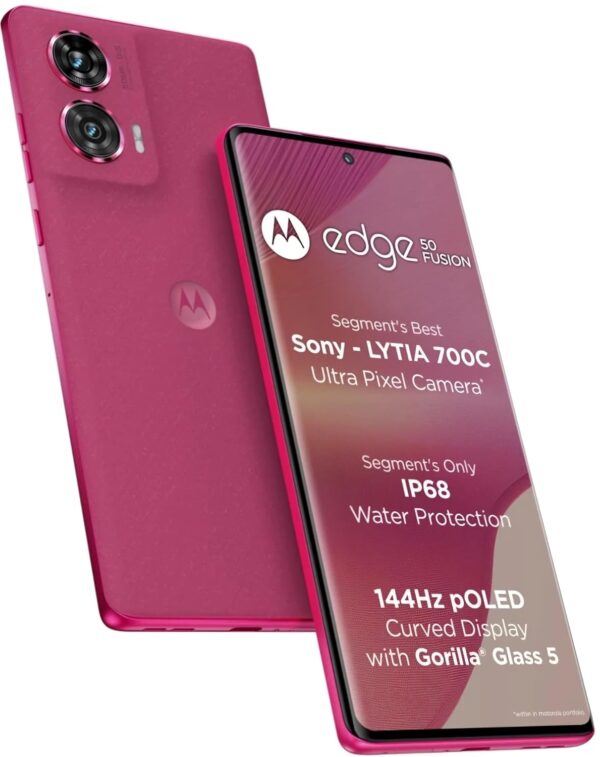 Edge 50 Fusion 5G (Hot Pink, 8GB RAM, 128GB Storage)