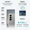 Samsung Galaxy Z Fold6 5G Smartphone with Galaxy AI (Navy, 12GB RAM, 256GB Storage), 50MP High-Resolution Camera, Snapdragon 8 Gen 3, Google Gemini - Image 4